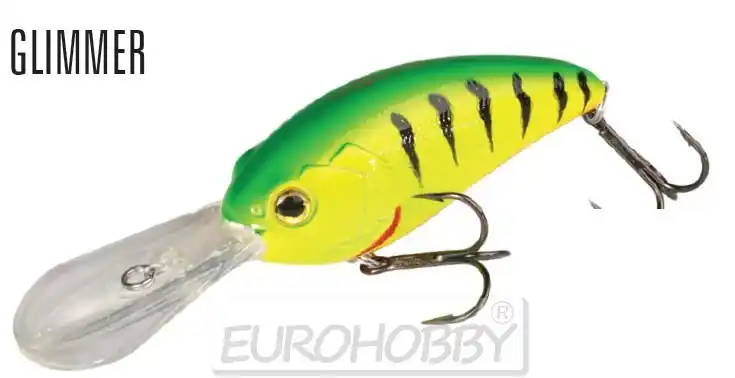 Značkový MIKADO WOBLER FISH HUNTER - GLIMMER 8 CM 8,0 60 Plovoucí / Slow