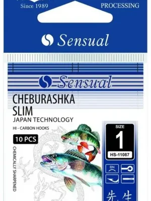 Akční Cena MIKADO Háčky SENSUAL - CHEBURASHKA SLIM vel. 3/0 BN (černý nikl) - 8 ks