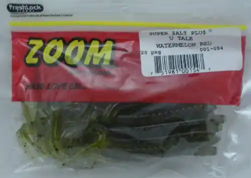 Koupit Online Zoom U-Tail Worms Watermelon Red 20CT 001-054