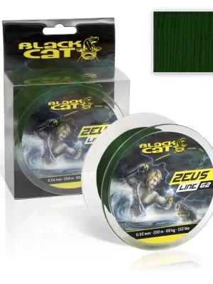 Black Cat Šňůra Ø 0,45mm Zeus Line G2 250m 46kg 101lbs Green 2356045 Ihned K Objednání