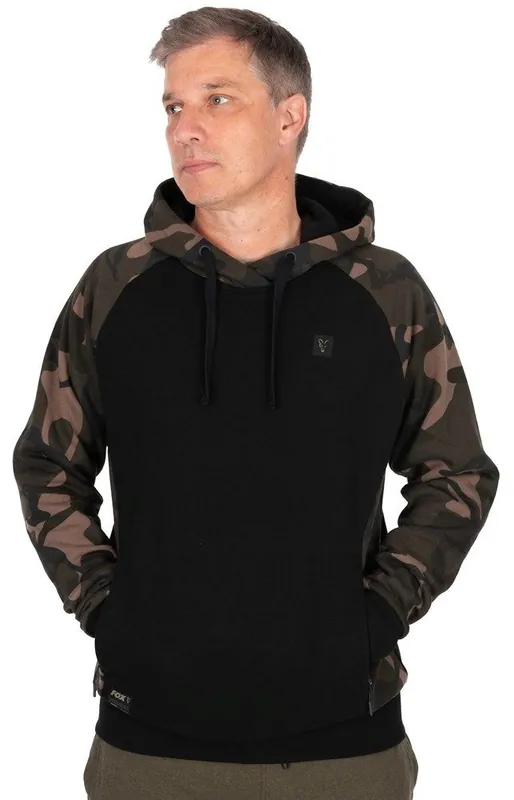 Aktuální FOX Mikina Black/Camo Pullover Premium 310 Hoodie Black/Camo XXXL