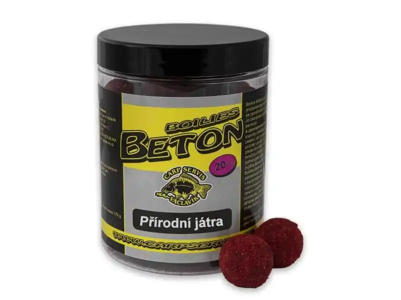 Carp servis Václavík Boilies Boss2 BETON Přírodní játra - 170 g/20 mm Super Cena