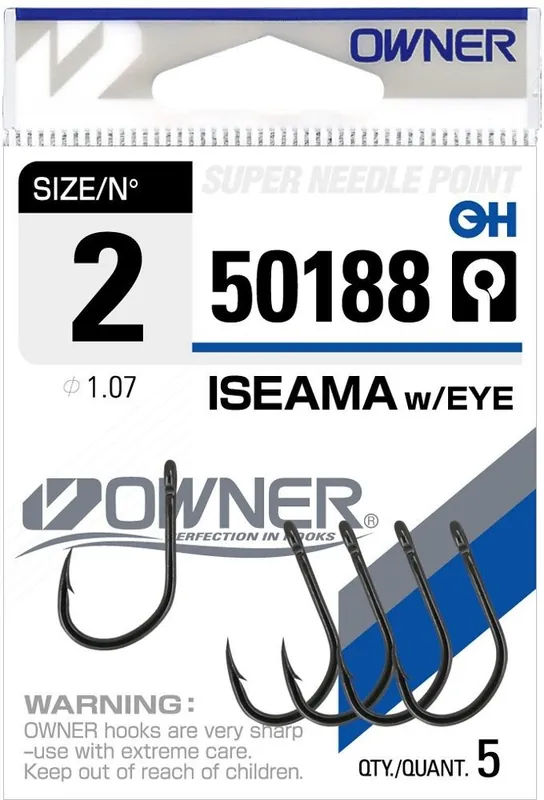 OWNER háčky s očkem iseama 50188 9 10 Dokud Zásoby Vydrží