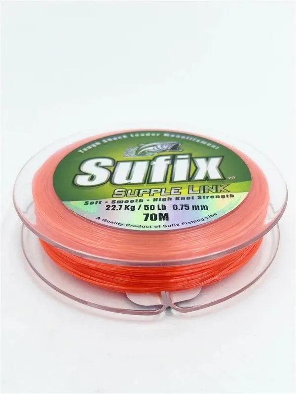 Speciální Cena SUFIX Vlasec šokový Supple Link neon orange 70 m 40lb/18,2kg