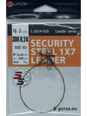 Nakupujte Hned Gurza Security Steel 1x7 Leader 30cm 9kg 2ks
