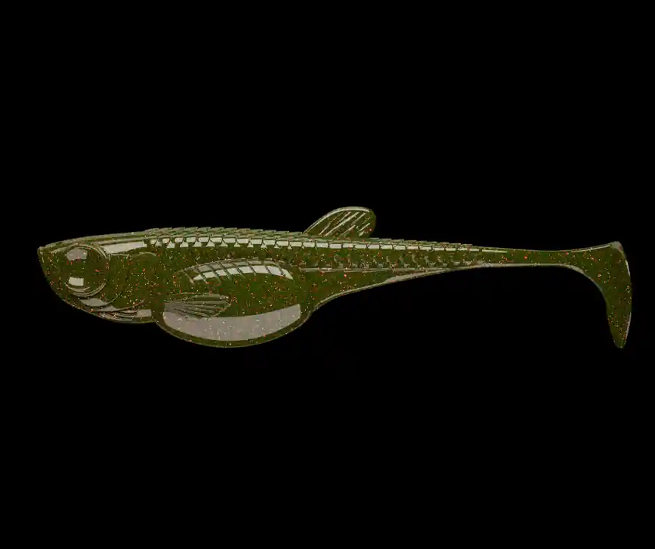 Tovární Cena Libra Lures Embrion Shad 7,6cm 032 MotorOil Green 1ks