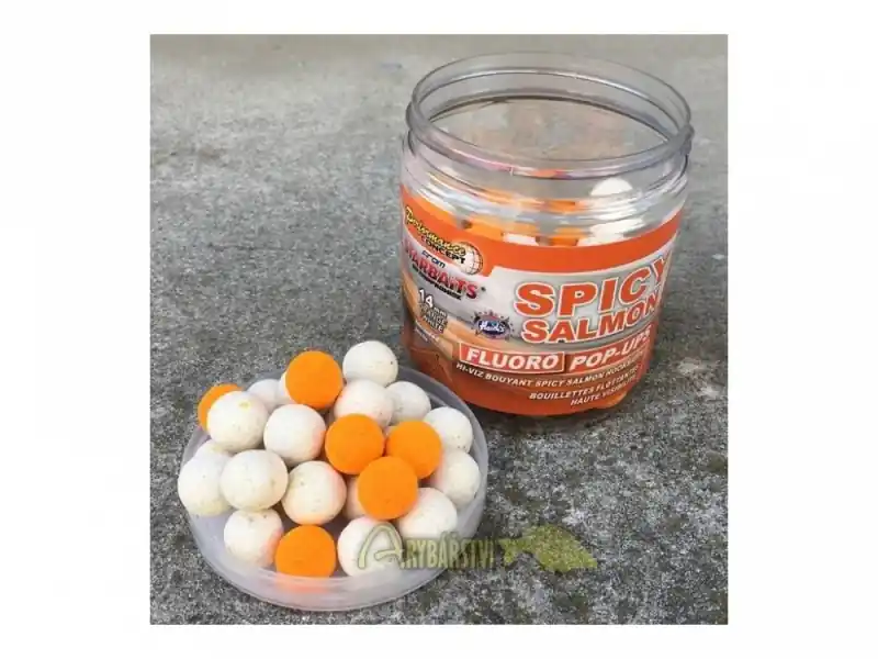 Nová Kolekce STARBAITS Plovoucí Boilies CONCEPT Fluo Spicy Salmon Pop-Up 14 mm 80 g 14 mm