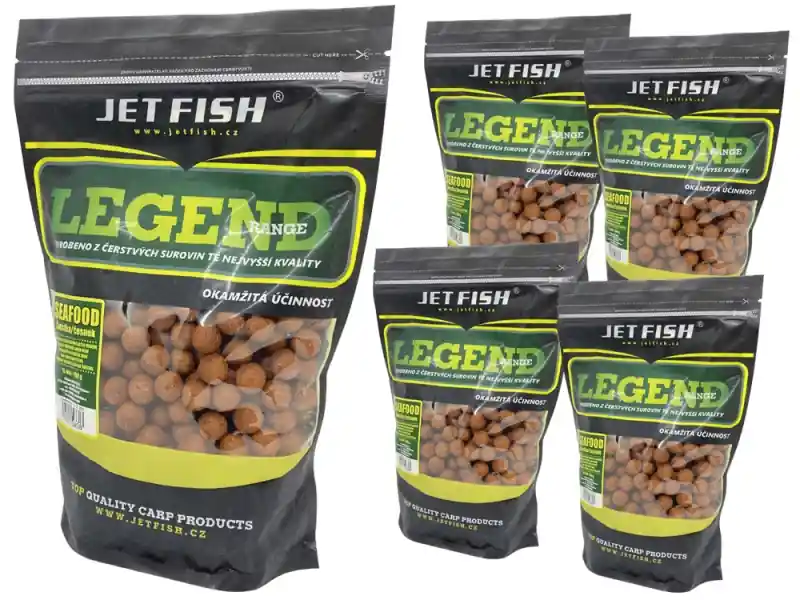 JET FISH Boilie Legend Range Boilie Seafood Švestka Česnek 20 mm 5+1 kg 20 mm Expresní Doručení