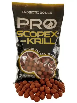 Akční Nabídka STARBAITS Boilies PRO Scopex Krill 800 g 20 mm