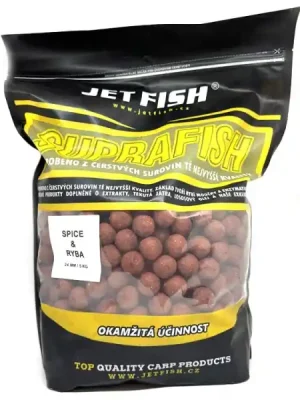 Akční Cena JET FISH Special Carp Boilie Spice Ryba 24 mm 5 kg 24 mm