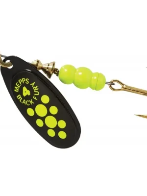 Třpytka Mepps Black Fury černá/fluo žlutá 4 Nejlepší Cena