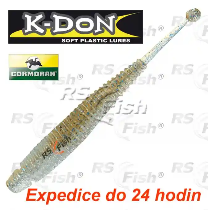 Must-Have Smáček Cormoran K-DON S5 Tricky Tail - barva blue flitter - 5 ks