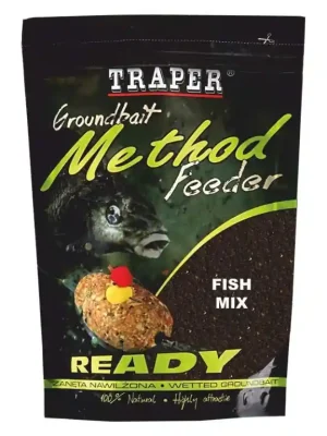 Bezpečná Platba Vlhčená krmítková a vnadící směs Traper Method Feeder - Ryba - 750 g