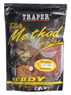 Originální Vlhčené pelety Traper Method Feeder Ready - Jahoda