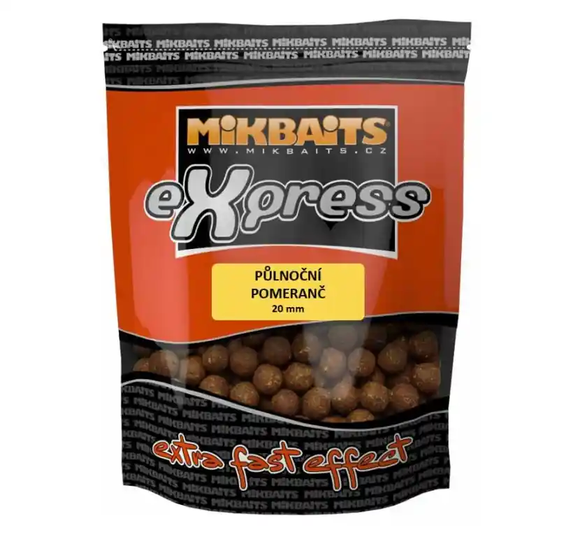 Expresní Doručení Boilies Mikbaits eXpress Půlnoční pomeranč