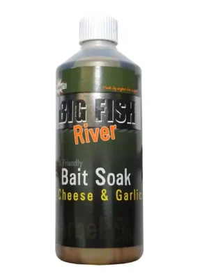 Posilovač Dynamite Baits Big Fish River Bait Soak Cheese & Garlic - 500 ml Nízká Cena