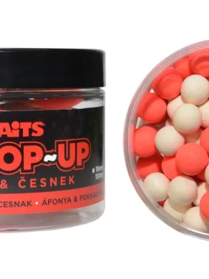 Horká Nabídka Boilies Mikbaits Fluo Pop-Up - Brusinka & Česnek - 10 mm