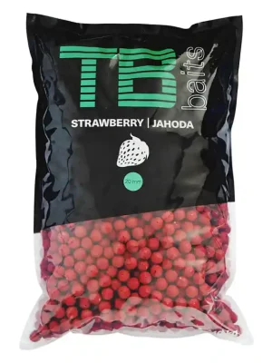 Horká Nabídka Boilies TB Baits 10 kg - Jahoda Ø 20 mm
