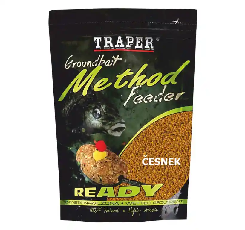 Vlhčená krmítková a vnadící směs Traper Method Feeder - Česnek - 750 g Oblíbený