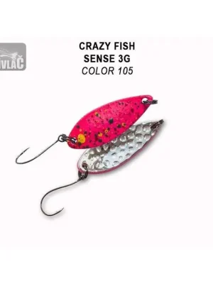 Výprodej Plandavka Crazy Fish Sense 32mm 3g color 105