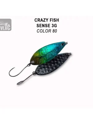Akce Plandavka Crazy Fish Sense 32mm 3g color 80