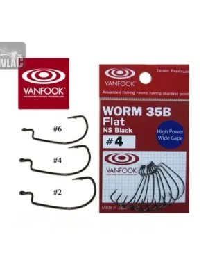 Háček Vanfook Offset Worm 35B Vel.4 (9ks) Pouze Dnes