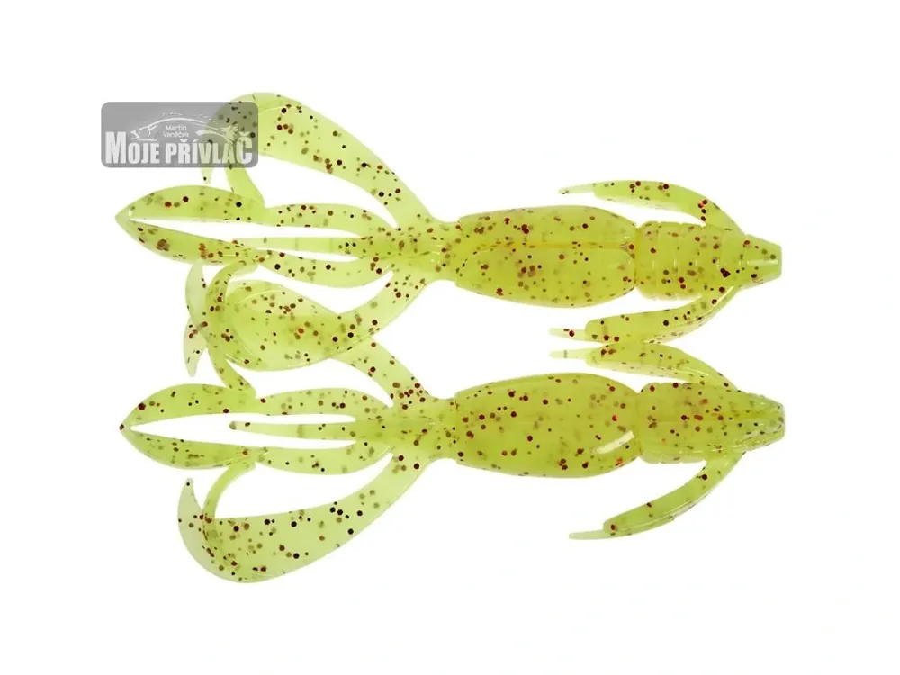 Akční Nabídka Gumová nástraha Keitech Crazy Flapper 3,6'' 9cm Chartreuse Red Flake (7ks)