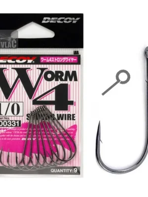 Háček Decoy Worm 4 Strong Wire Vel.1 (9ks) Ihned K Objednání