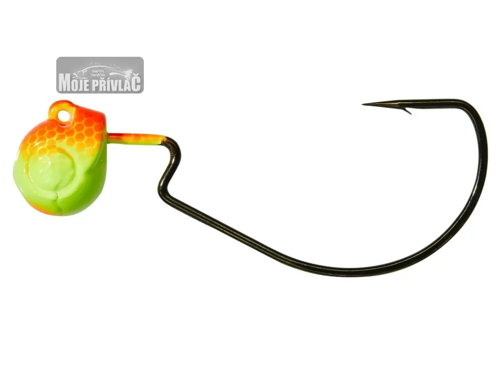 Jigová Hlavička Gunki G’ TEX, Orange/Fluo Yellow 2/0 5g 3ks Vrácení Zdarma
