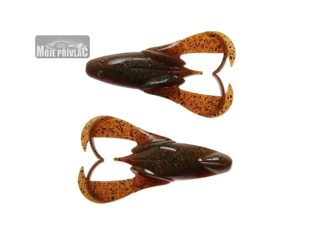Akce Gumová nástraha Keitech Noisy Flapper 3,5" 9cm Motoroil PP. Red (5ks)