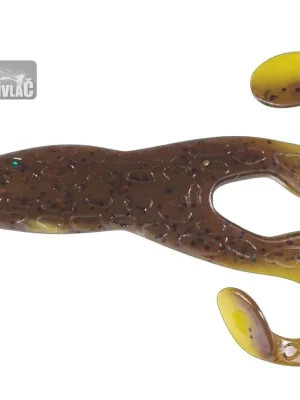 Nakupujte Hned Gumová nástraha Relax Turbo Frog 4" 10cm YELLOW CAROLINA PUMPKIN-BLACK GLITTER LAMINATED (1ks)
