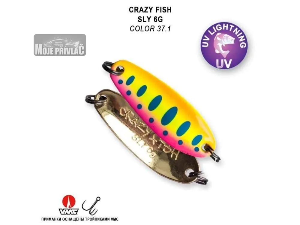 Plandavka Crazy Fish Sly 38mm 6g color 37,1 Výprodej
