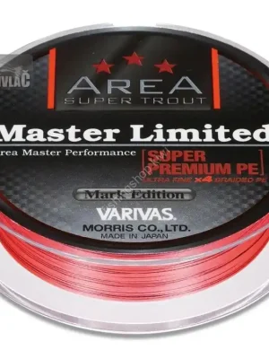 Poslední Šance Pletená šňůra Varivas Trout Area Master Limited 4X PE 0,175 - 0,086mm, 2,5kg Oranžová 75m
