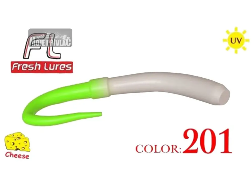 Gumová nástraha Fresh Lures FlipWorm 3.1" #201 UV (10ks) Značkový