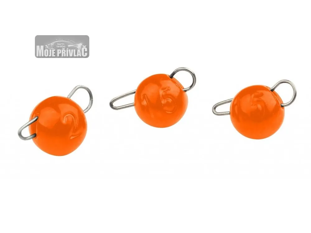 Wolframová čeburaška Spro Trout Master Tungsten Bottom Jig 1g UV Orange (3ks) Ihned K Objednání