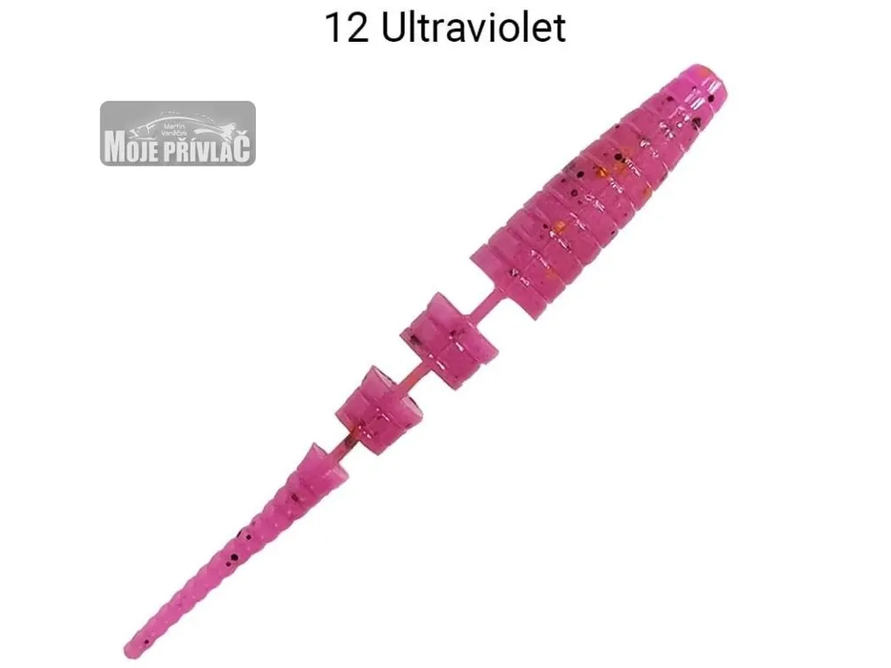 Bezpečná Platba Gumová nástraha Crazy Fish Polaris 6,8cm 12 Ultraviolet Floating (8ks)