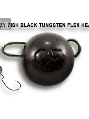 Wolframová čeburaška Crazy Fish Tungsten Flex Head 7g (2ks) Black Oblíbený