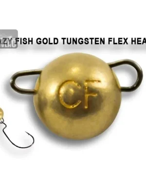 Kup Teď Wolframová čeburaška Crazy Fish Tungsten Flex Head 1g (6ks) Gold