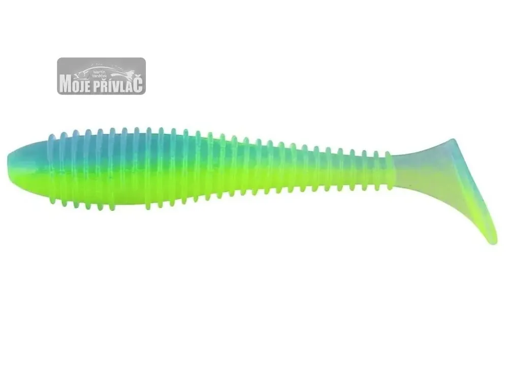 Keitech: Gumová nástraha Swing Impact FAT 3,8" 9,6cm 8,5g Ice Chartreuse 6ks Oblíbený
