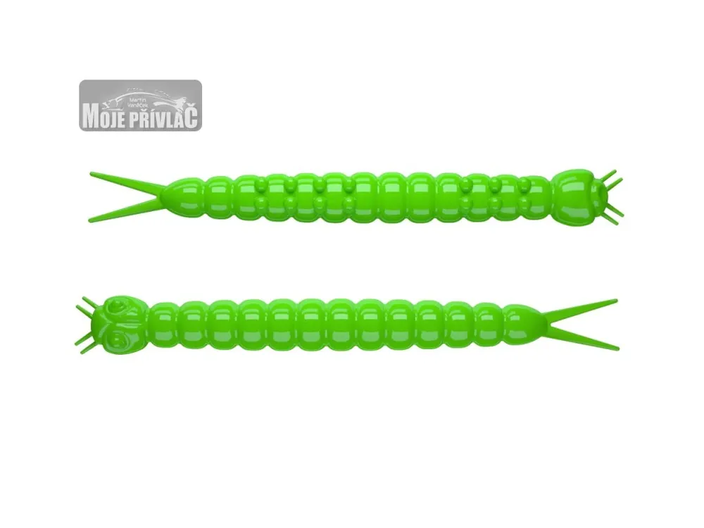 Autentický Gumová nástraha Libra Lures Slight Worm 38mm Hot Green 026 Cheese (15ks)