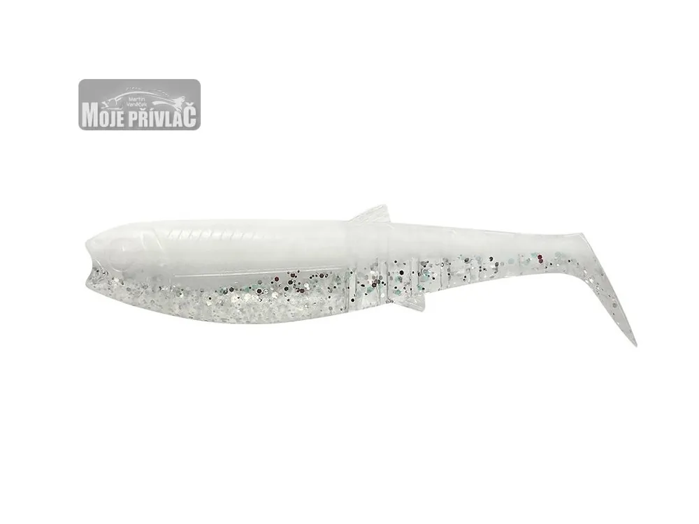 Gumová nástraha Savage Gear Cannibal Shad 10cm White Flash (1ks) Tovární Cena