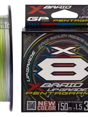 Vrácení Zdarma Pletená šňůra YGK X-Braid Upgrade X8 Pentagram #PE0,6 (0,128mm) 6,3kg 150m Multicolor
