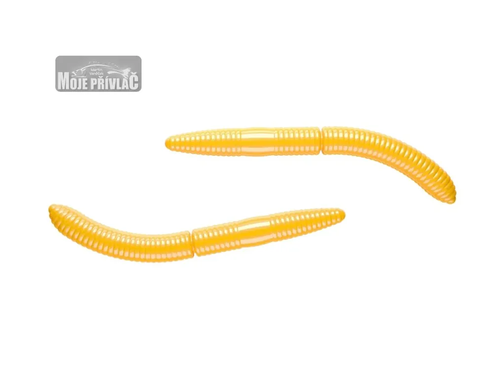 Gumová nástraha Libra Lures Fatty D’Worm Tournament 65 Dark Yellow 008 (Cheese) – 10ks/bal Nízká Cena