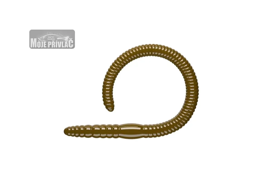 Gumová nástraha Libra Lures Flex Worm Junior 65 Brown 038 (Cheese) – 15ks/bal Značkový