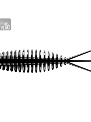 Gumová nástraha Libra Lures Turbo Worm Mini 35 Black 040 (Cheese) – 15ks/bal Horká Nabídka