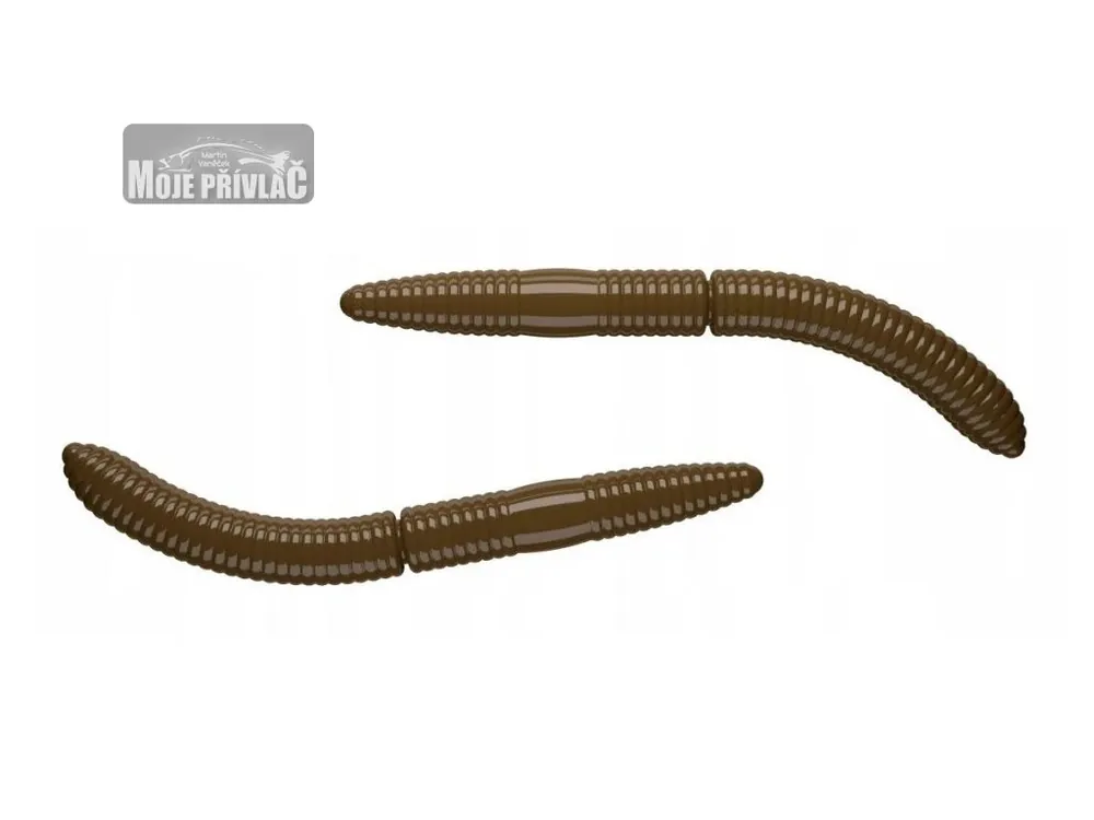 Gumová nástraha Libra Lures Fatty D’Worm Tournament 75 Brown 038 (Cheese) – 8ks/bal Odeslání Ihned