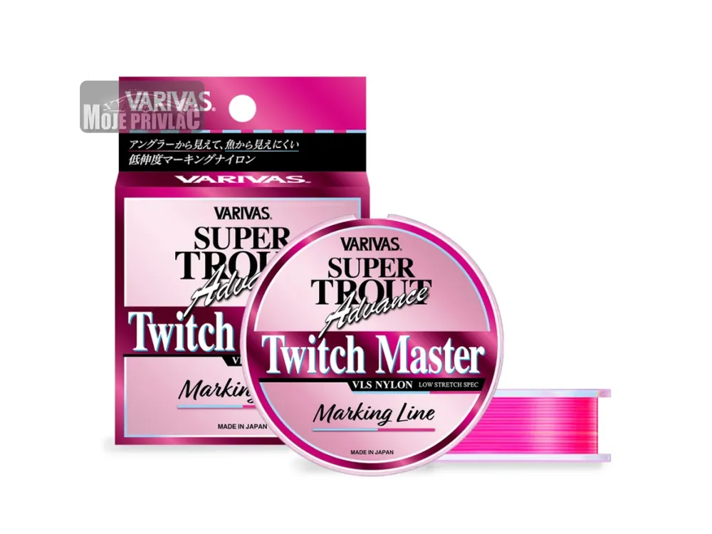 Vlasec VARIVAS Super Trout Advance Twitch Master Marking Line 100m 0,165mm 1,81kg Oblíbený