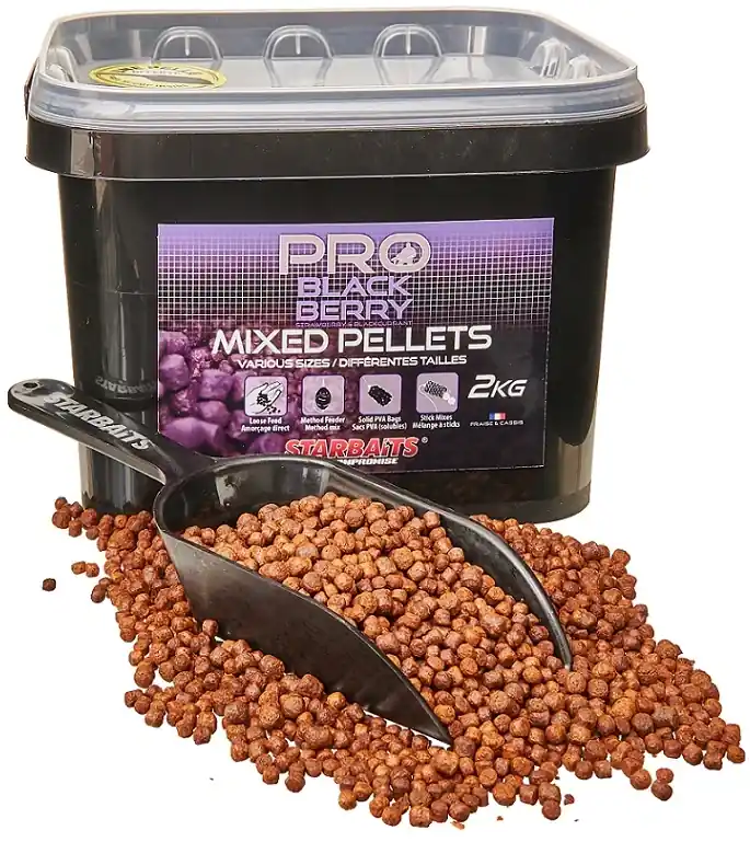 Vysoce Kvalitní STARBAITS Pro Blackberry Pelety Mixed 2kg