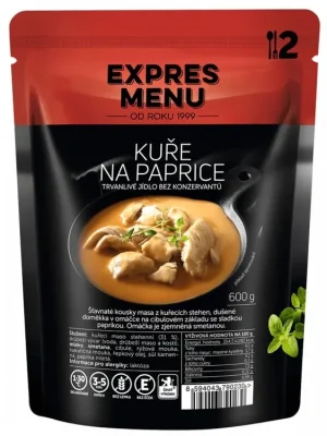 Sezónní Sleva Expres Menu Kuře na paprice - bezlepkové jídlo