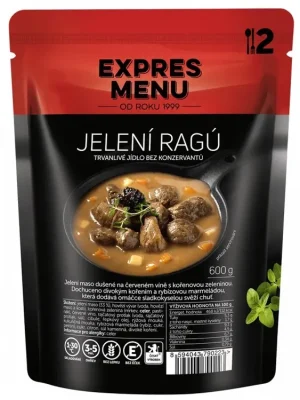 Expres Menu Jelení ragú / Krakonošova pochoutka - bezlepkové jídlo Nová Kolekce